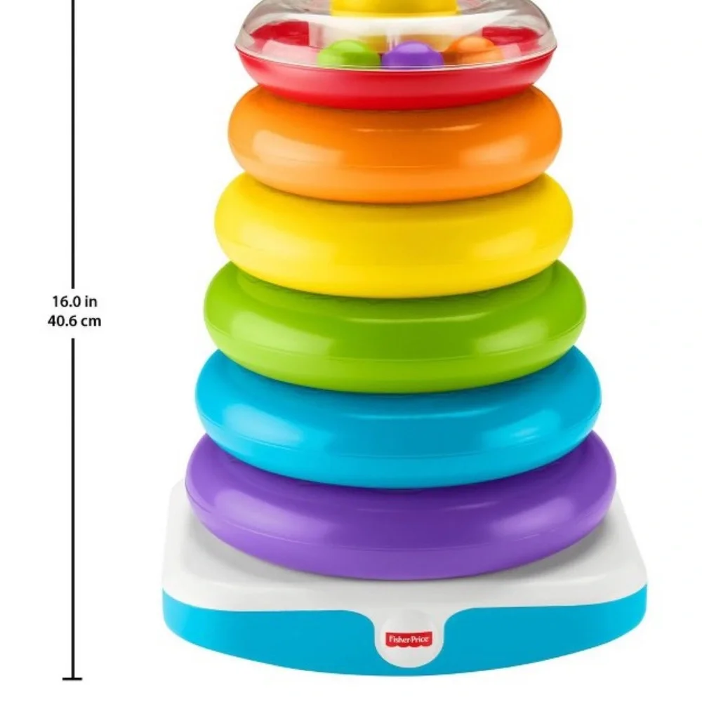 Fisher-Price Multicolored Learning Stacking Rings - Picture 2 of 4